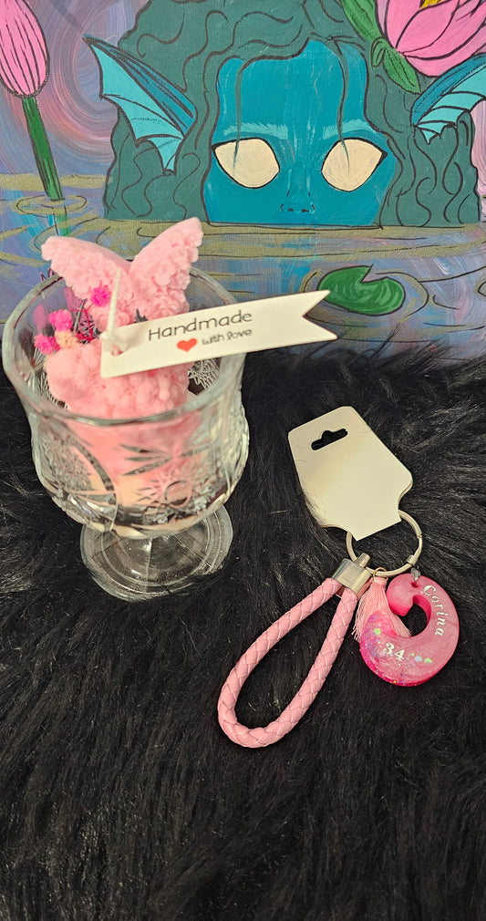 Osito en Vaso con Llavero Personalizado – Regalo Dulce y Único