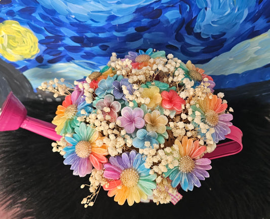 🌸✨ Ramo Aromático de Flores y Velas “Luz de Primavera” ✨🌸