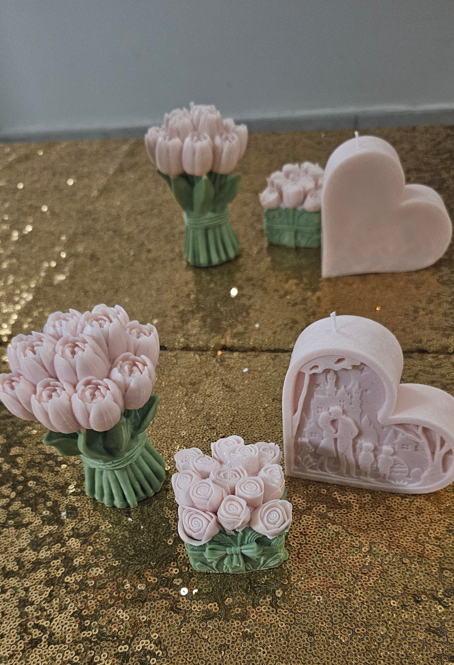 🎁✨ Set Triple Gratitud – Osito, Ramo de Flores y Corazón Aromático ✨🎁