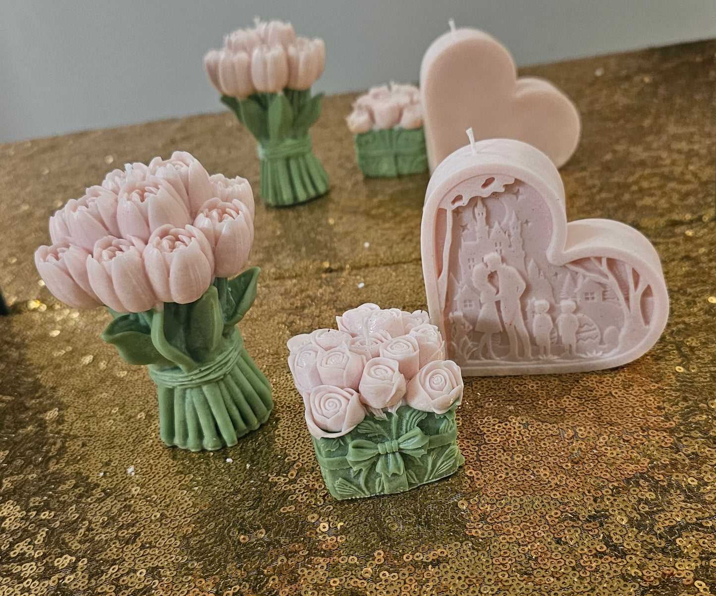 🎁✨ Set Triple Gratitud – Osito, Ramo de Flores y Corazón Aromático ✨🎁