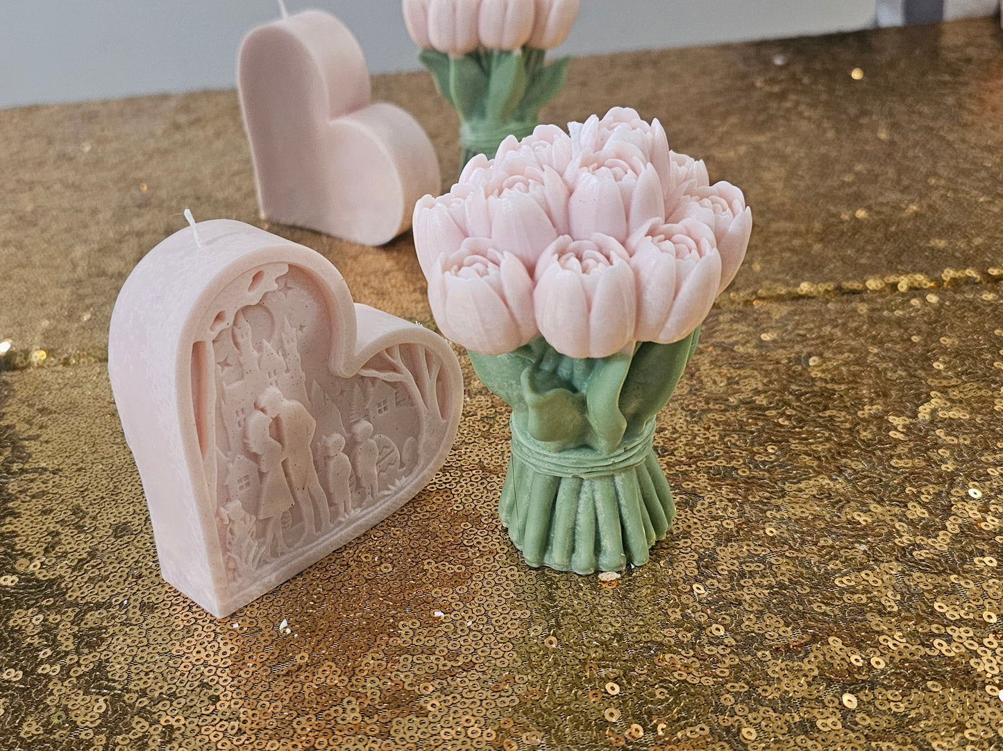 🎁✨ Set Triple Gratitud – Osito, Ramo de Flores y Corazón Aromático ✨🎁