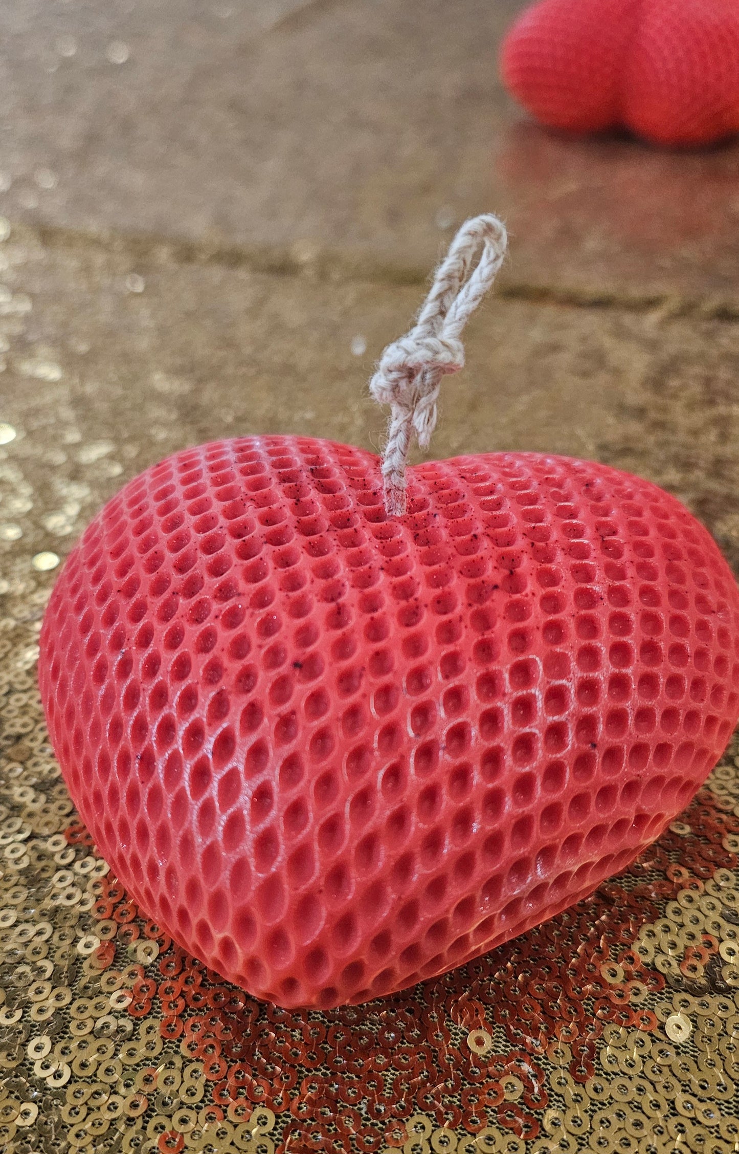 ❤️✨ Vela Corazón en Cera Aromática – Amor que Ilumina ✨❤️