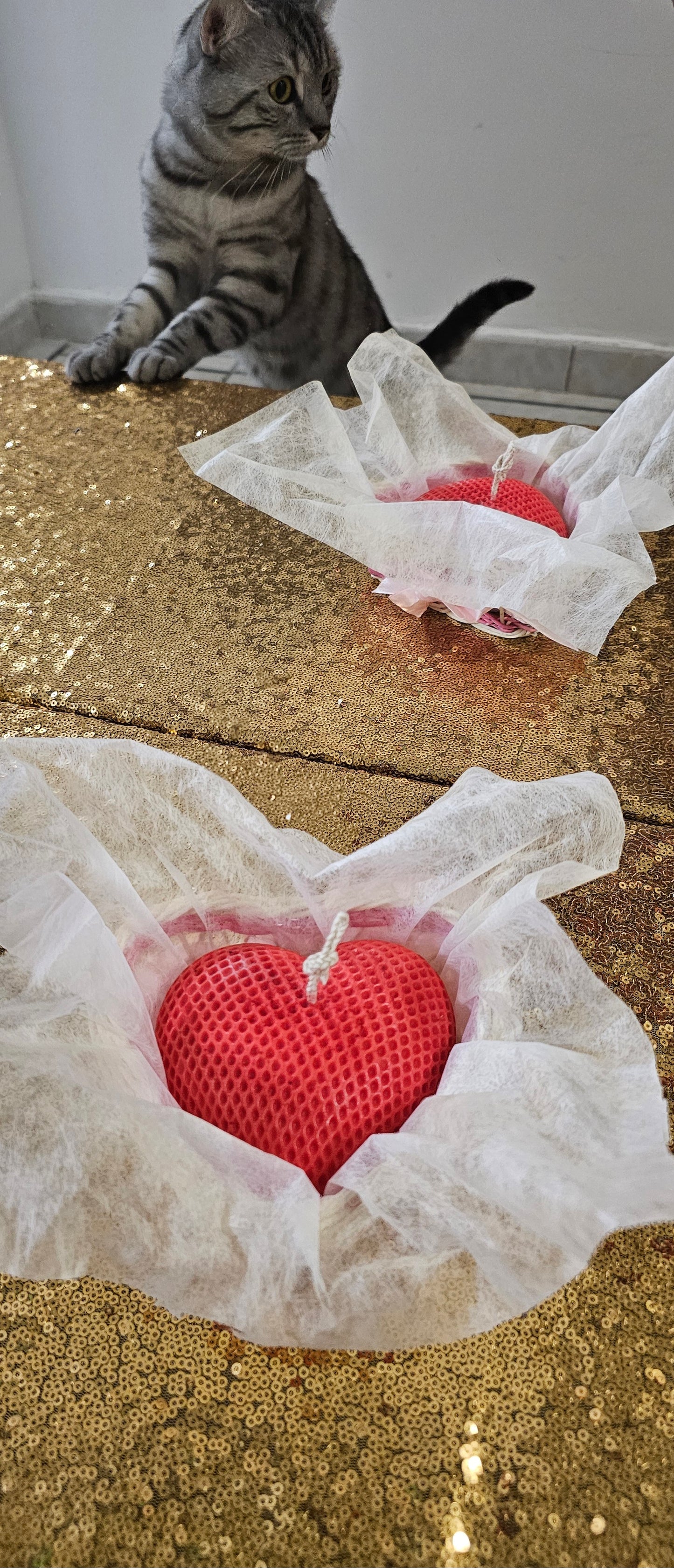 ❤️✨ Vela Corazón en Cera Aromática – Amor que Ilumina ✨❤️