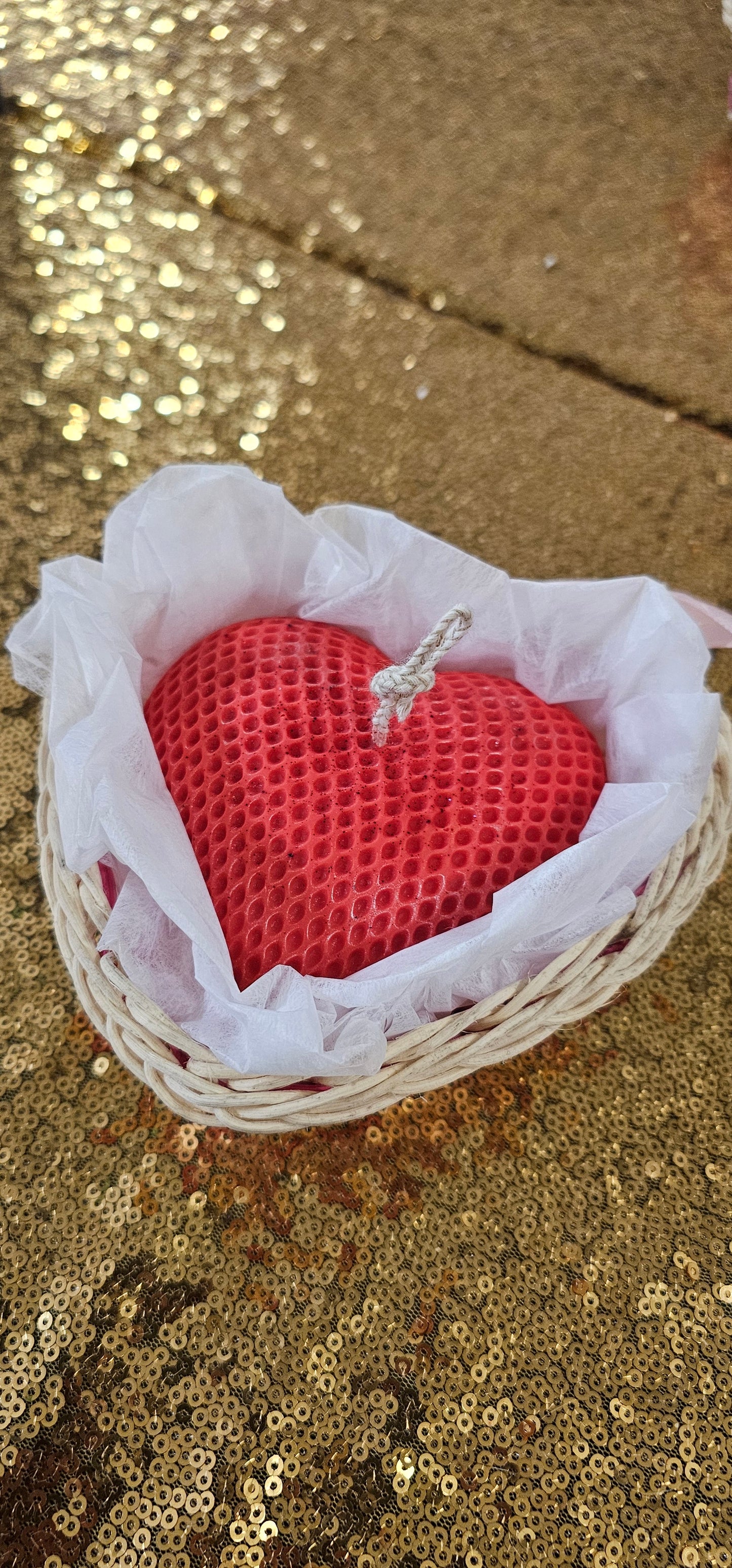 ❤️✨ Vela Corazón en Cera Aromática – Amor que Ilumina ✨❤️