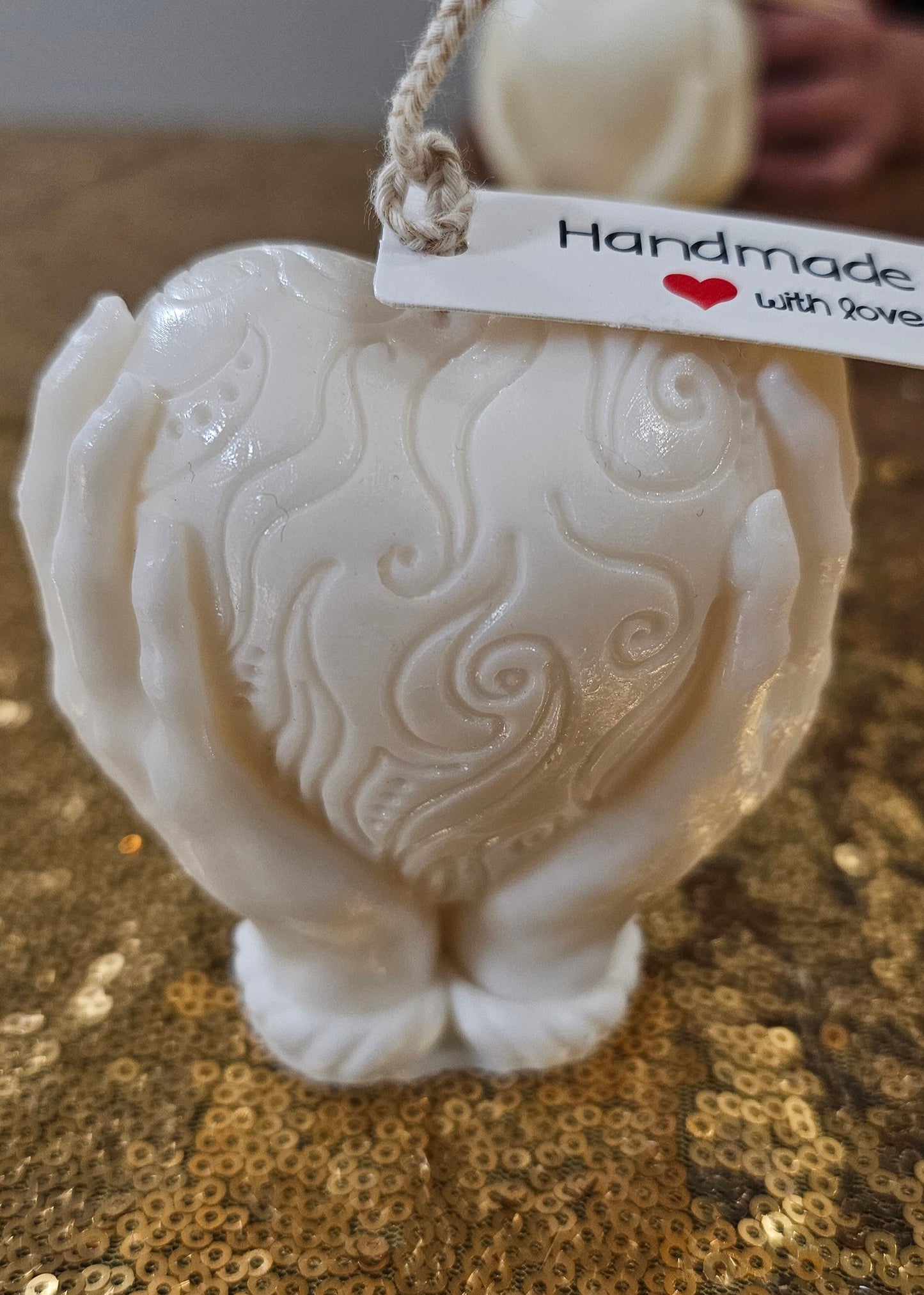 ❤️✨ Vela Corazón en Cera Aromática – Amor que Ilumina ✨❤️