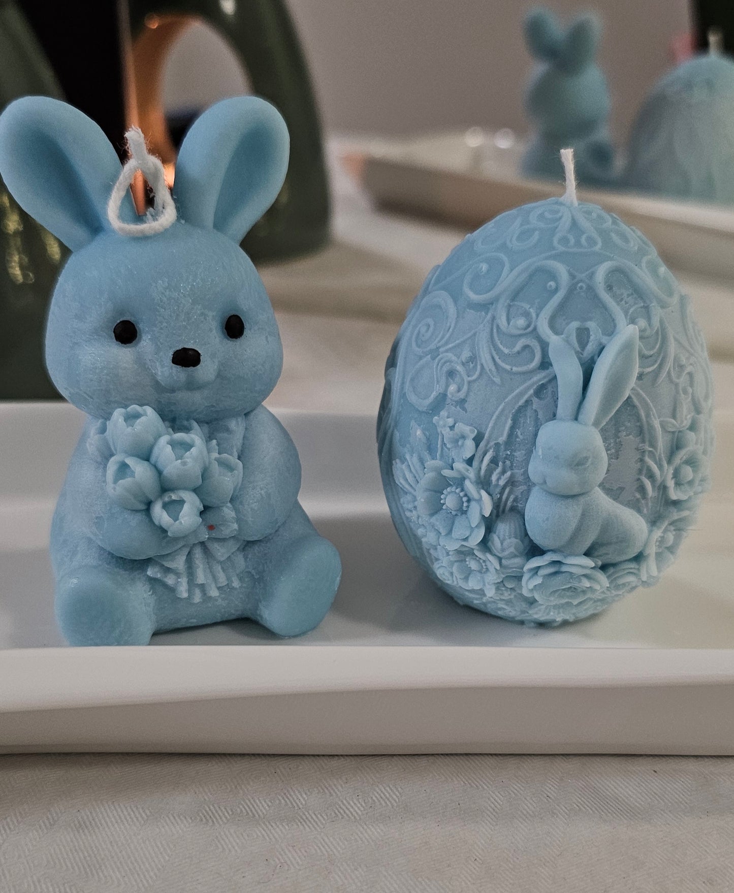 Conejitos y Huevos de Pascua en Cera Aromática – Hechos a Mano
