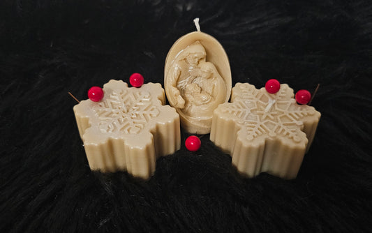 Conjunto de Navidad – Virgen María Artesanal para Decoración Navideña