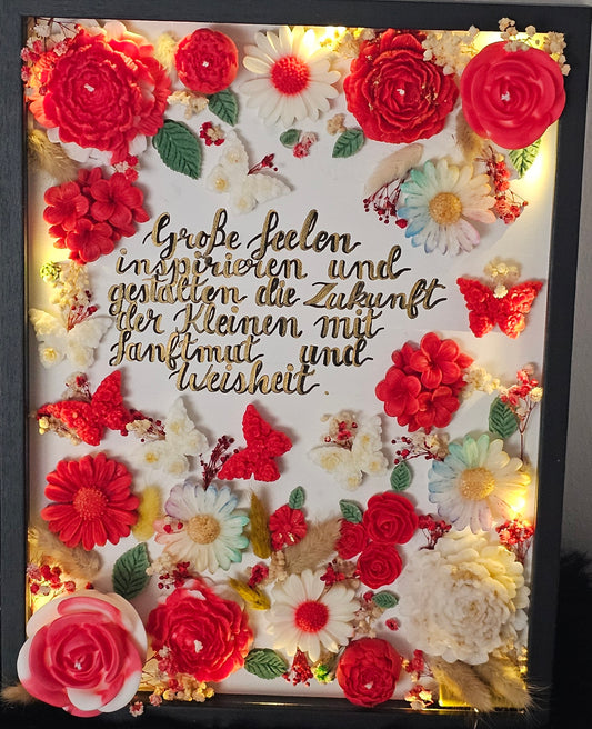 Cuadro de Velas Personalizable – Mensaje Especial para tus Seres Queridos