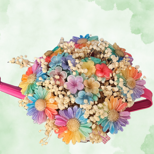 🌸✨ Ramo Aromático de Flores y Velas “Luz de Primavera” ✨🌸